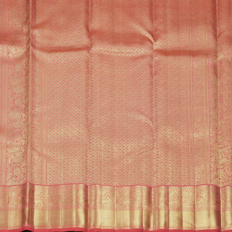 Hayagrivas Handloom Onion Pink Kanjivaram Silk Saree with Pink Border KBFL211G1-1-SBS-BF211