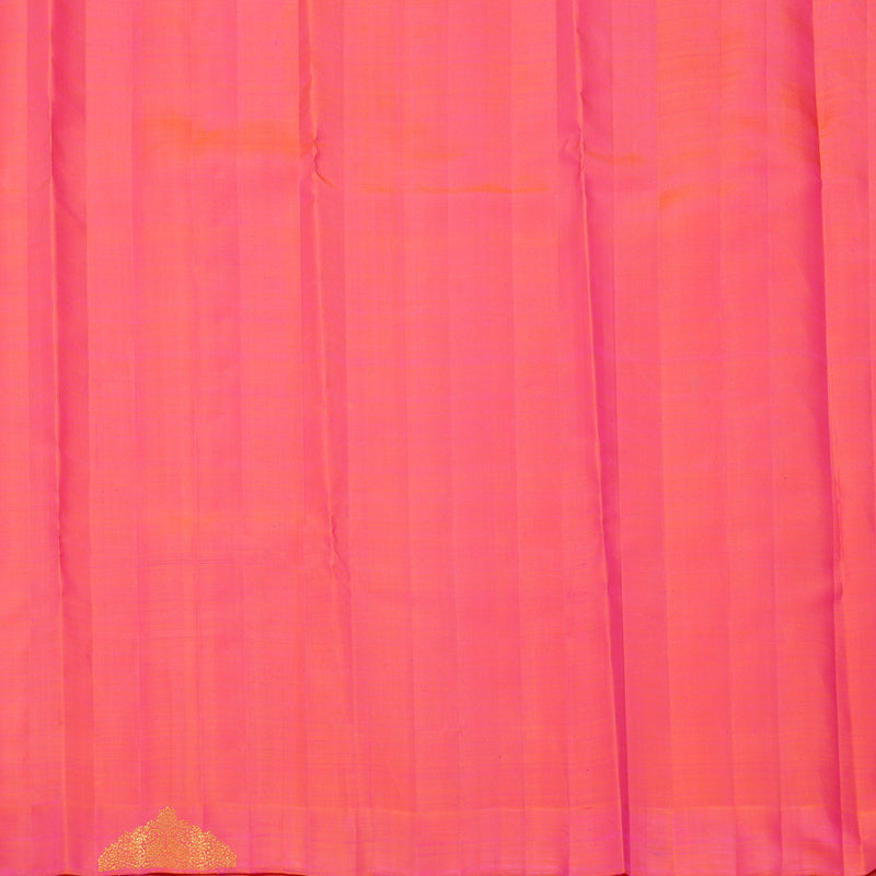 Hayagrivas Handloom Orangish-Pink Kanjivaram Silk Saree KBFL215G1-1-BF215-SBS