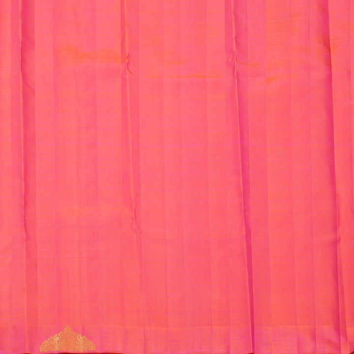 Hayagrivas Handloom Orangish-Pink Kanjivaram Silk Saree KBFL215G1-1-BF215-SBS
