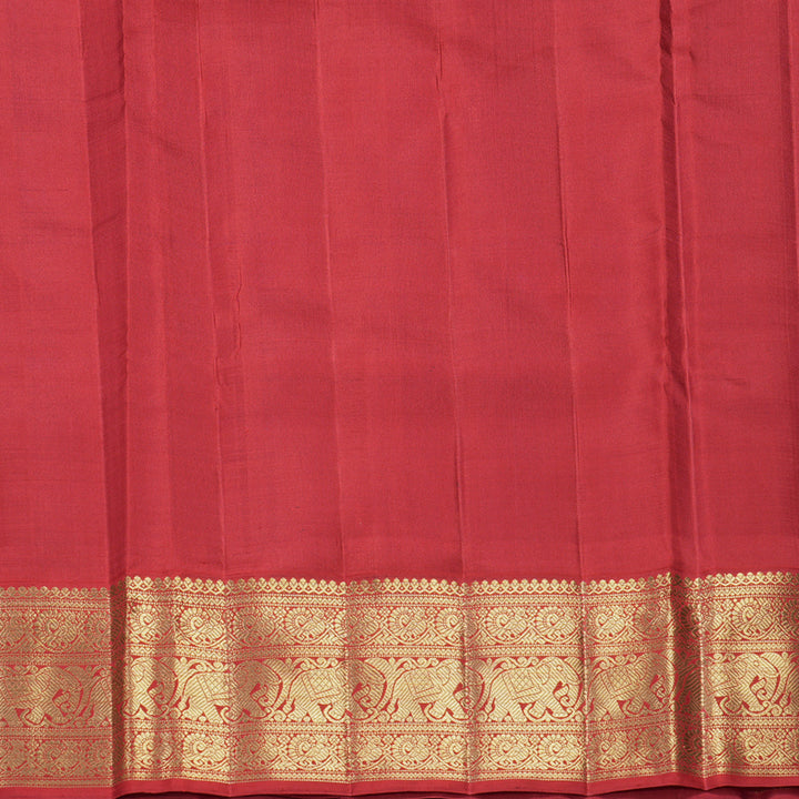 Hayagrivas Handloom MS Blue Kanjivaram Ten Yards Silk Saree KBFL218G1-1-SBS-BF218