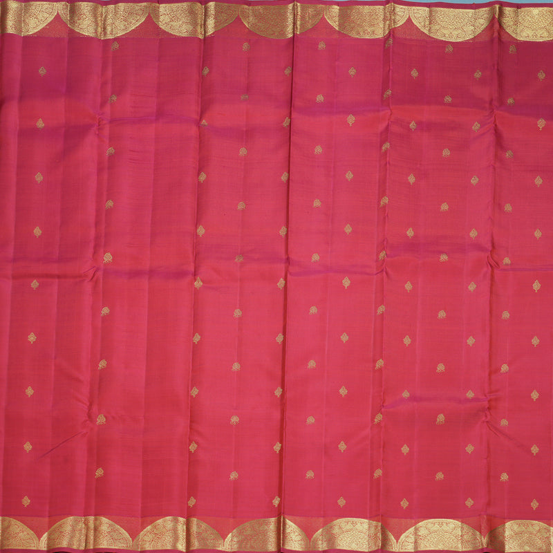 Hayagrivas Handloom Reddish-Pink Kanjivaram Silk Saree KBFL221G1-1-SBS-BF221