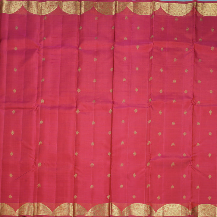 Hayagrivas Handloom Reddish-Pink Kanjivaram Silk Saree KBFL221G1-1-SBS-BF221
