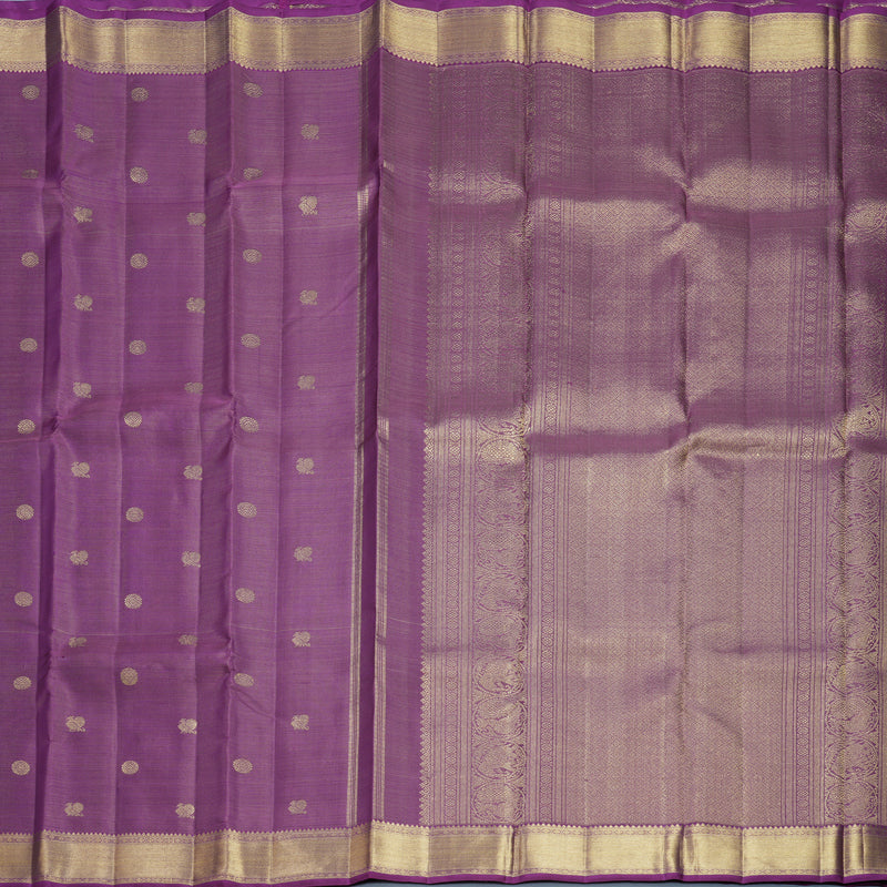 Hayagrivas Handloom Vadamalli Purple Kanjivaram Silk Saree KBFL222G1-1-SBS-BF222