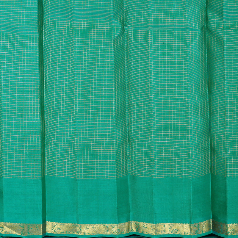 Hayagrivas Handloom Mayilkazhuthu Kanjivaram Silk Saree with Sea Green Border KBFL223G1-1-SBS-BF223