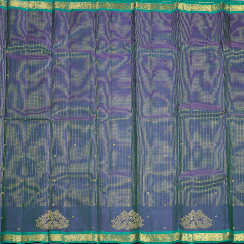 Hayagrivas Handloom Mayilkazhuthu Kanjivaram Silk Saree with Sea Green Border KBFL223G1-1-SBS-BF223