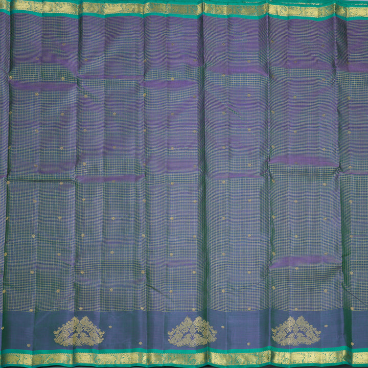 Hayagrivas Handloom Mayilkazhuthu Kanjivaram Silk Saree with Sea Green Border KBFL223G1-1-SBS-BF223
