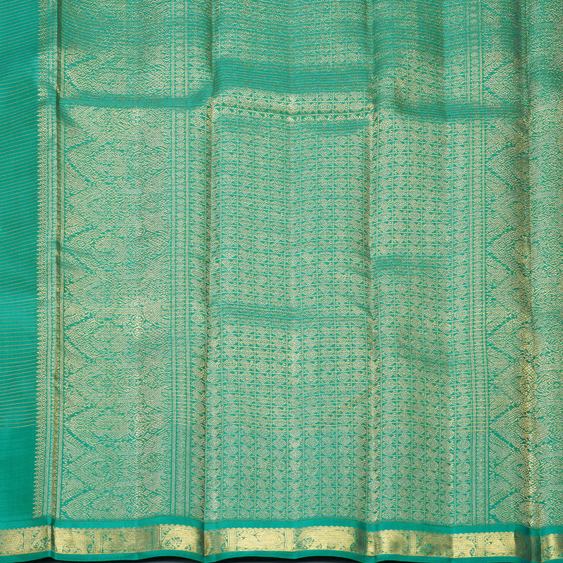 Hayagrivas Handloom Mayilkazhuthu Kanjivaram Silk Saree with Sea Green Border KBFL223G1-1-SBS-BF223