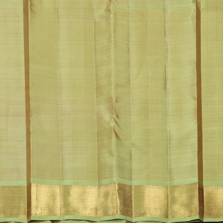 Hayagrivas Handloom Onion Pink Kanjivaram Silk Saree with Pista Green Border KBFL224G1-1-SBS-BF224