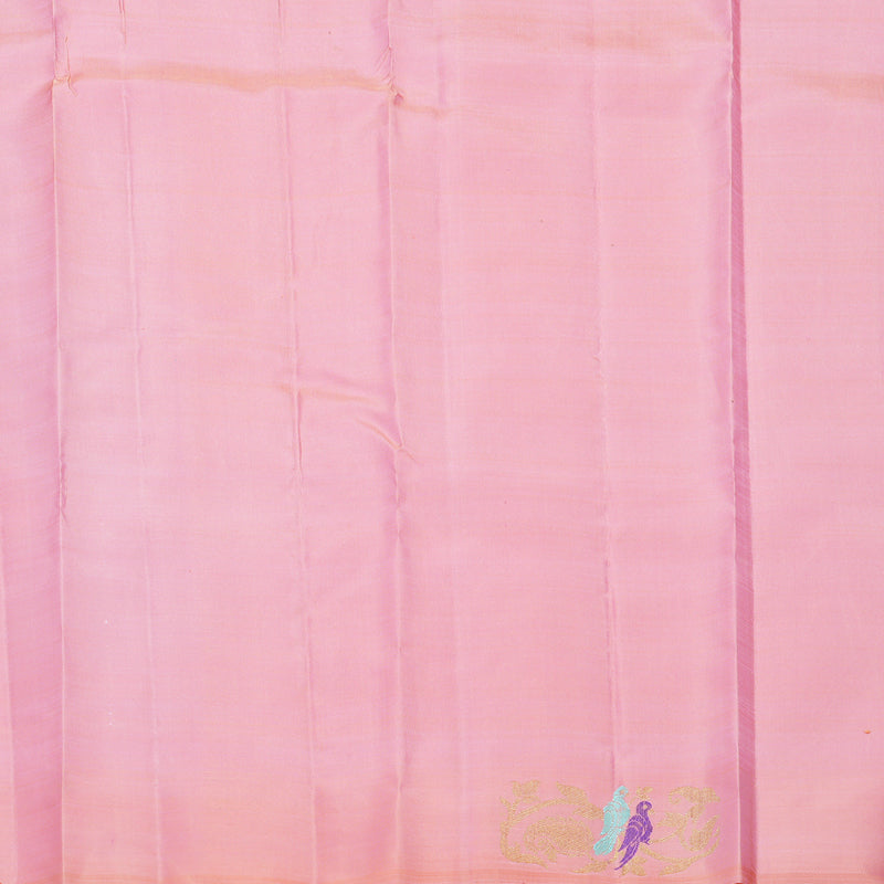 Hayagrivas Handloom Rose Pink Kanjivaram Silk Saree KBFL225G1-1-SBS-BF225