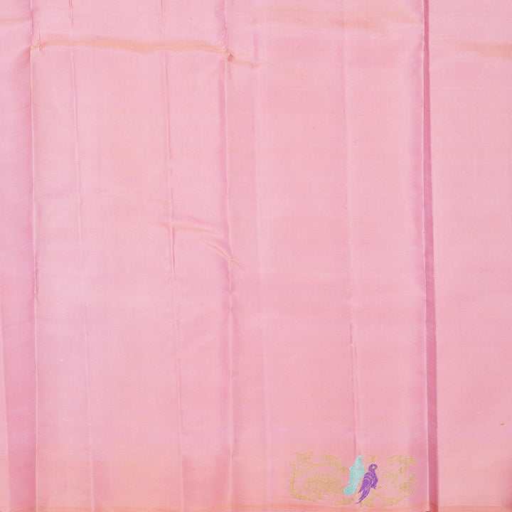 Hayagrivas Handloom Rose Pink Kanjivaram Silk Saree KBFL225G1-1-SBS-BF225