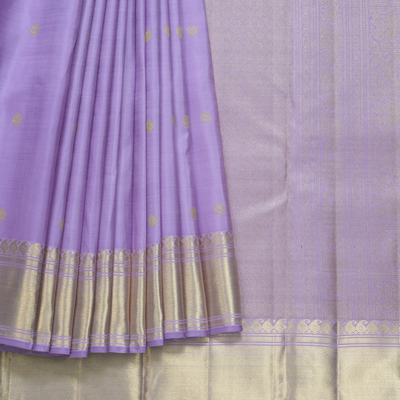 Hayagrivas Handloom Lavender Kanjivaram Silk Saree KBFL227G1-1-SBS-BF227