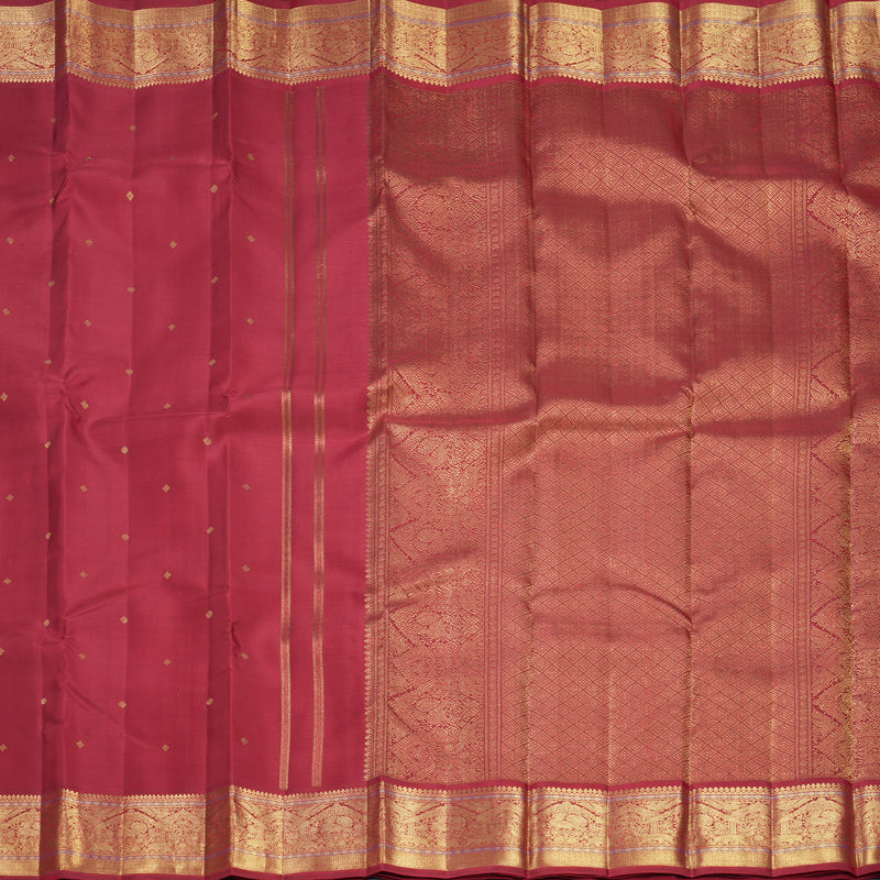 Hayagrivas Handloom Red Kanjivaram Silk Saree KBFL241G1-1-BF241-SBS