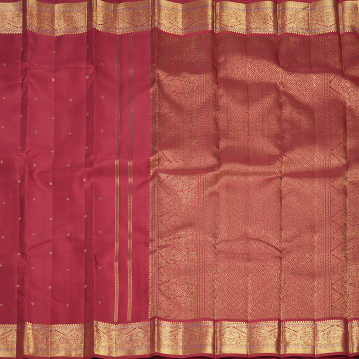 Hayagrivas Handloom Red Kanjivaram Silk Saree KBFL241G1-1-BF241-SBS