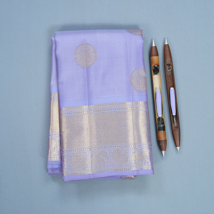 Hayagrivas Handloom Lilac Kanjivaram Silk Saree KBFL242G1-1-BF242-SBS
