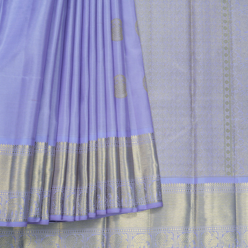 Hayagrivas Handloom Lilac Kanjivaram Silk Saree KBFL242G1-1-BF242-SBS