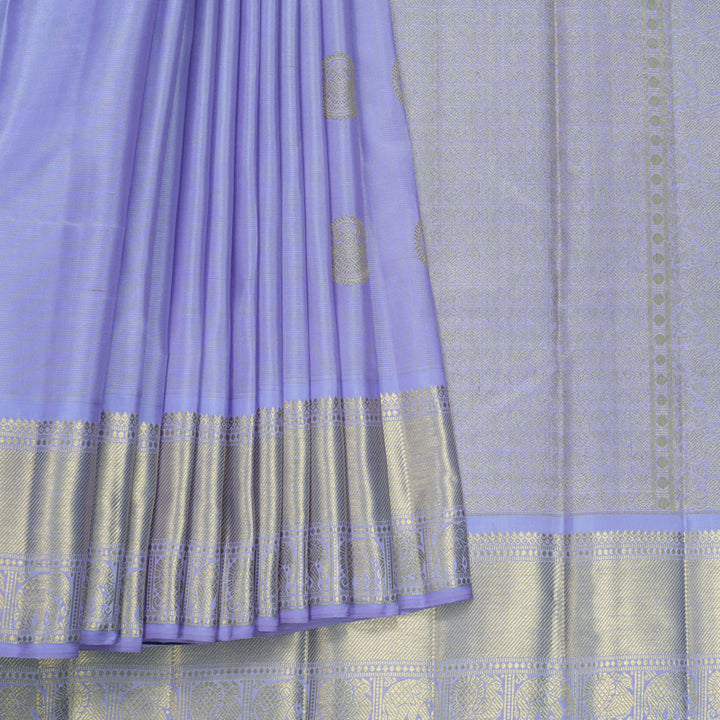 Hayagrivas Handloom Lilac Kanjivaram Silk Saree KBFL242G1-1-BF242-SBS