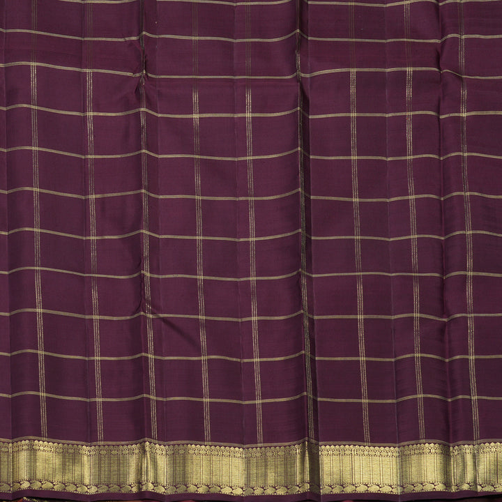 Hayagrivas Handloom Multicolour Checks Kanjivaram Silk Saree KBFL243G1-1-BF243-SBS