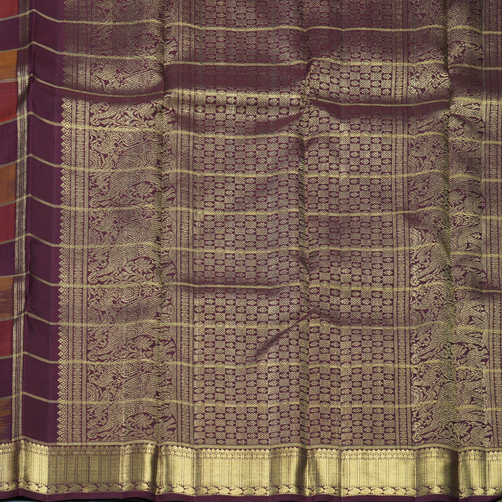 Hayagrivas Handloom Multicolour Checks Kanjivaram Silk Saree KBFL243G1-1-BF243-SBS