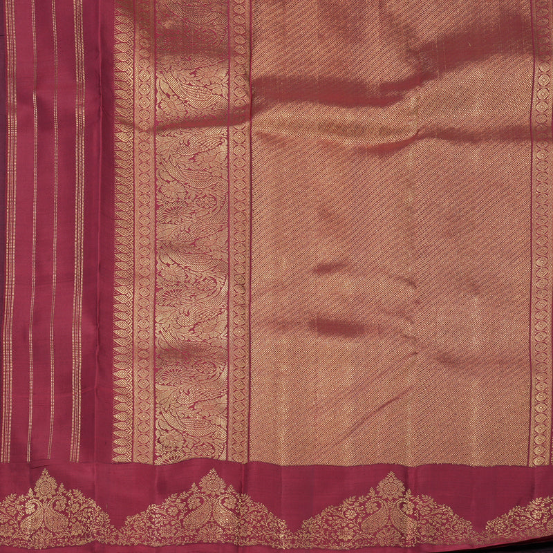 Hayagrivas Handloom Burgundy Kanjivaram Silk Saree KBFL245G1-1-BF245-SBS
