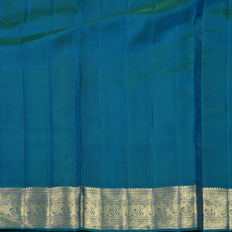 Hayagrivas Handloom Rust Orange Ten Yards Kanjivaram Silk Saree with Mayilkazhuthu Border KBFL246G1-1-BF246-SBS