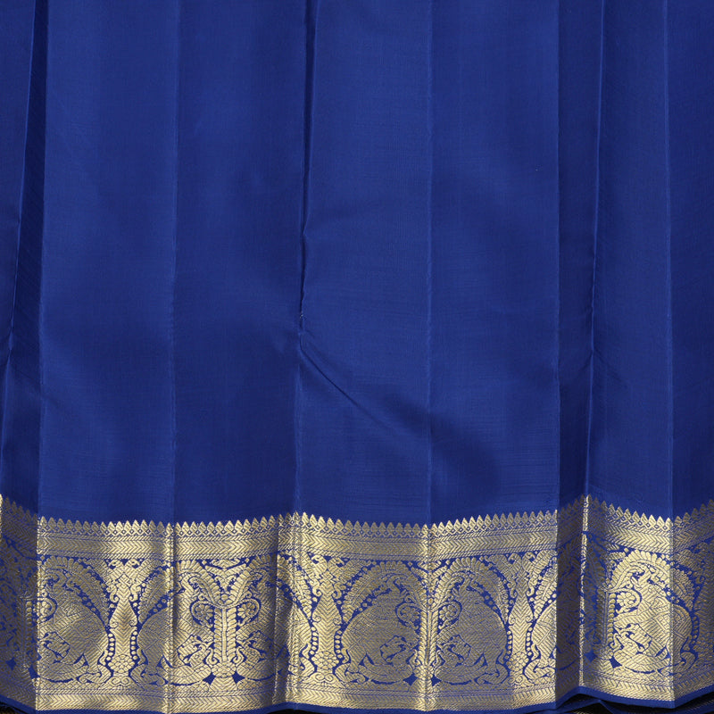 Hayagrivas Handloom Rose Pink Kanjivaram Silk Saree with Dark Blue Border KBFL247G1-1-BF247-SBS