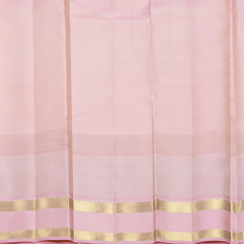 Hayagrivas Handloom Half-White Kanjivaram Silk Saree with Multicolour Border KBFL248G1-1-BF248-SBS