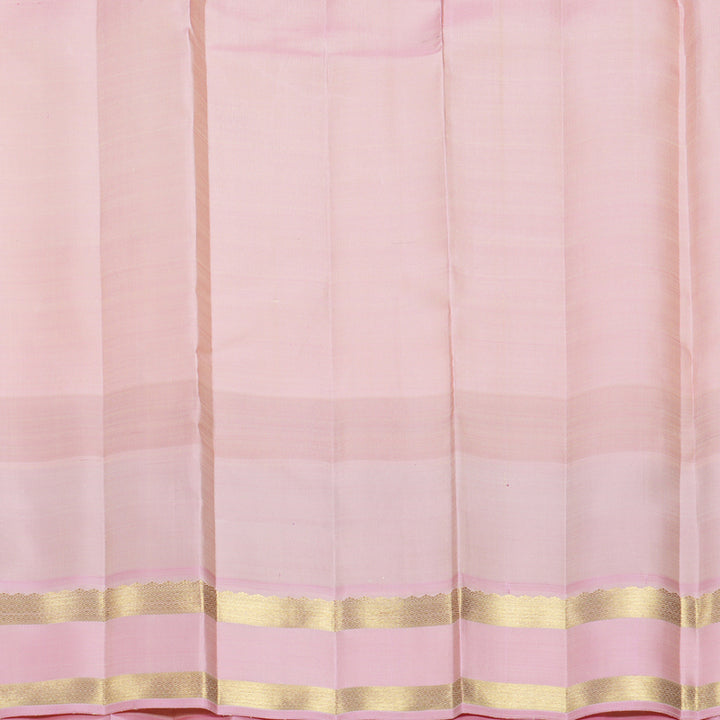Hayagrivas Handloom Half-White Kanjivaram Silk Saree with Multicolour Border KBFL248G1-1-BF248-SBS