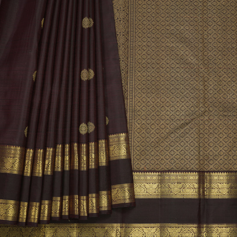 Hayagrivas Handloom Deep Wine Kanjivaram Silk Saree KBFL249G1-1-BF249-SBS