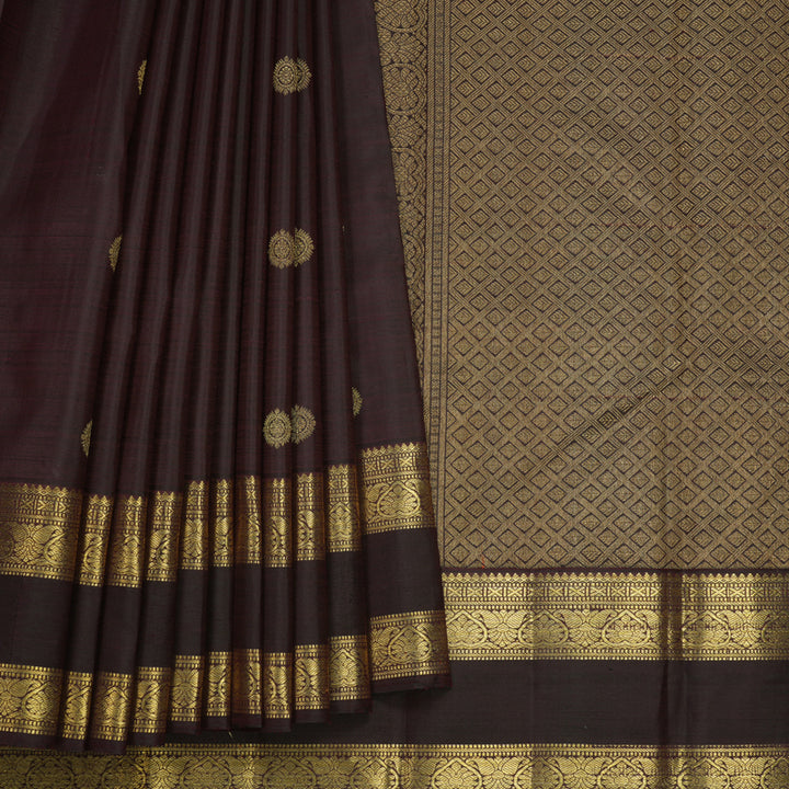 Hayagrivas Handloom Deep Wine Kanjivaram Silk Saree KBFL249G1-1-BF249-SBS