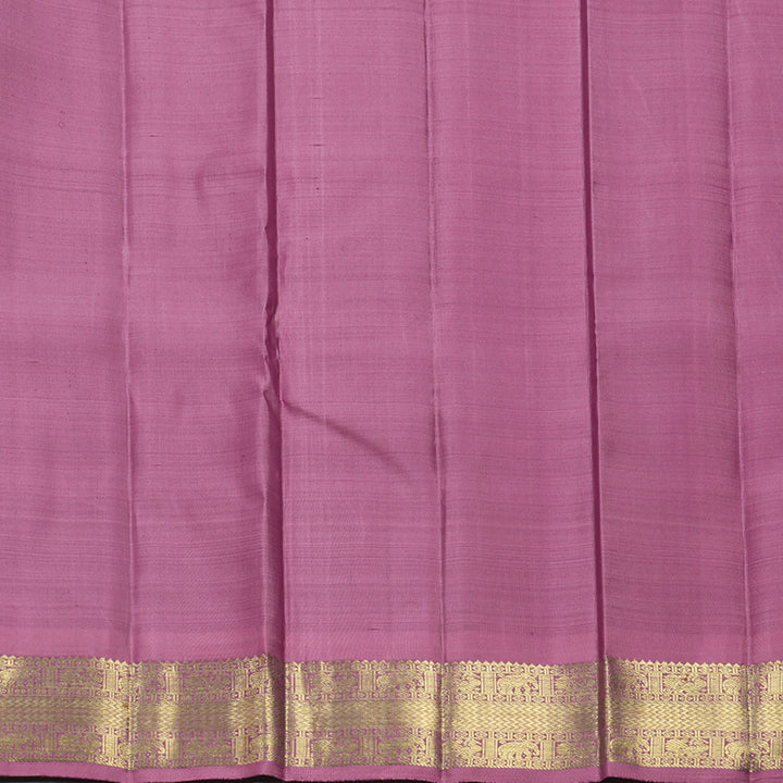 Hayagrivas Handloom Vadamalli Purple Kanjivaram Silk Saree with Persian Pink Border KBFL253G1-1-BF253-SBS