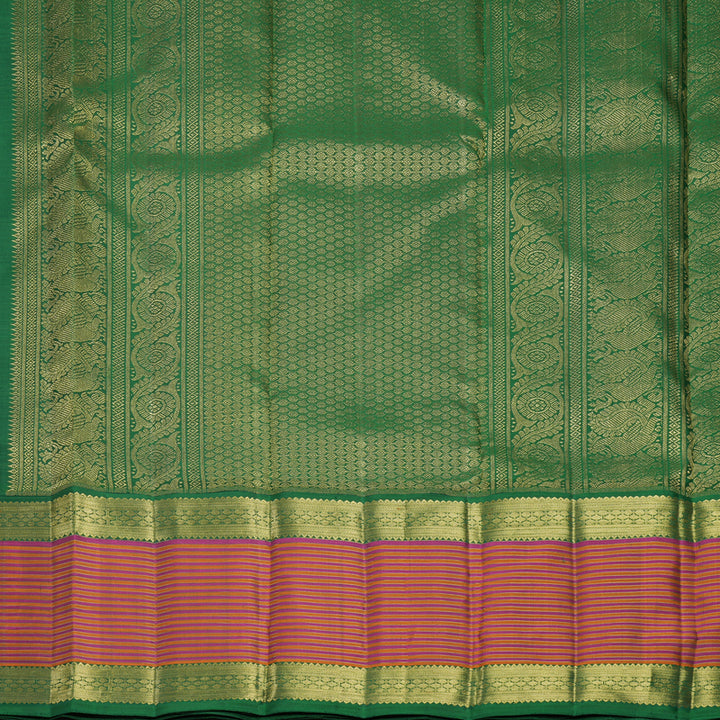 Hayagrivas Handloom Light Green Kanjivaram Silk Saree KBFL255G1-1-BF255-SBS