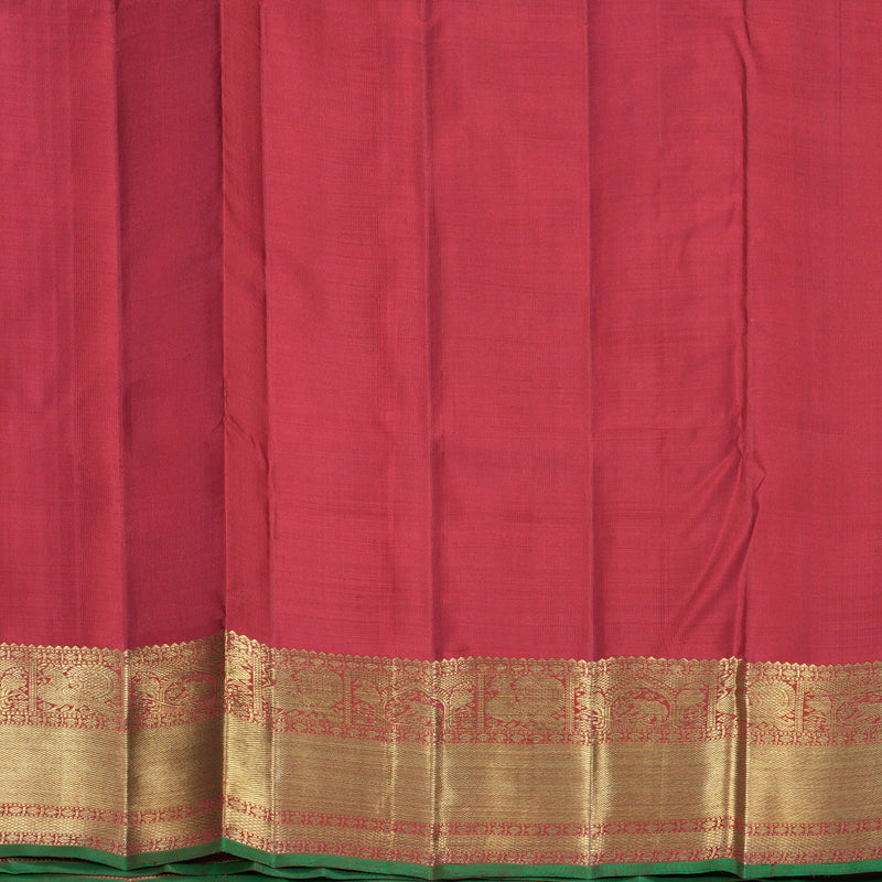 Hayagrivas Handloom Maroon Ten Yards Silk Saree KBFL257G1-1-BF257-SBS