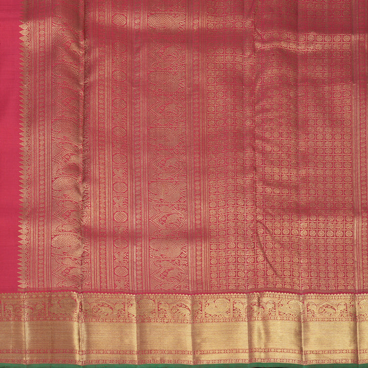 Hayagrivas Handloom Maroon Ten Yards Silk Saree KBFL257G1-1-BF257-SBS