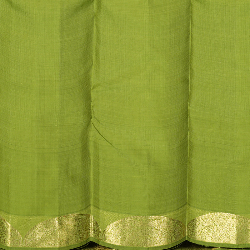 Hayagrivas Handloom Parrot Green Kanjivaram Silk Saree KBFL260G1-1-BF260-SBS
