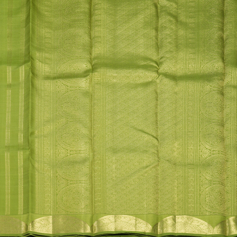 Hayagrivas Handloom Parrot Green Kanjivaram Silk Saree KBFL260G1-1-BF260-SBS