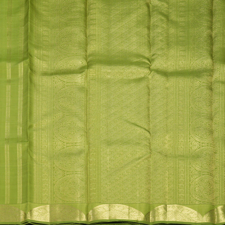 Hayagrivas Handloom Parrot Green Kanjivaram Silk Saree KBFL260G1-1-BF260-SBS