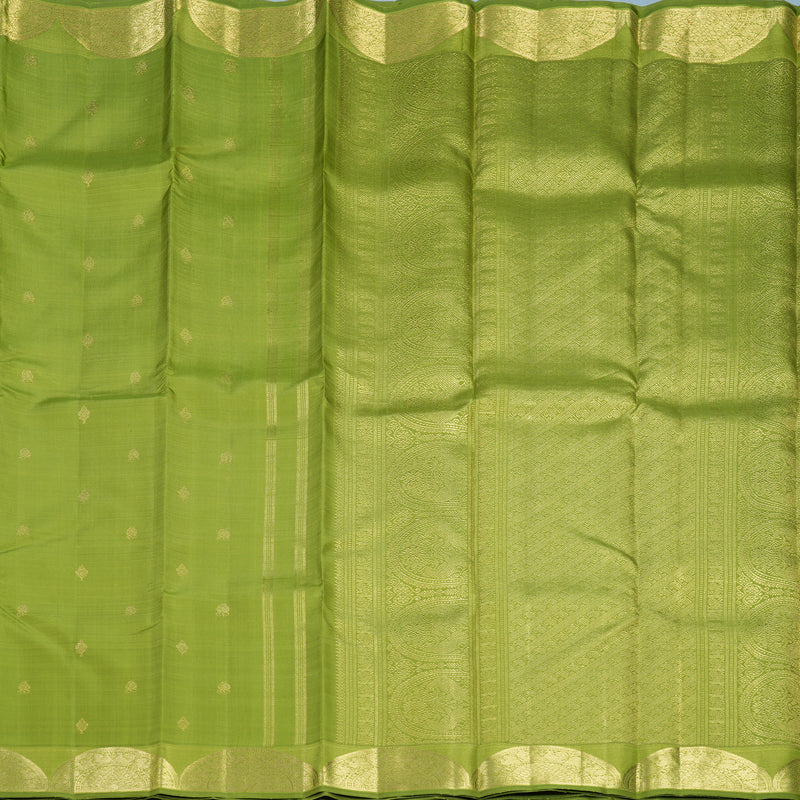 Hayagrivas Handloom Parrot Green Kanjivaram Silk Saree KBFL260G1-1-BF260-SBS