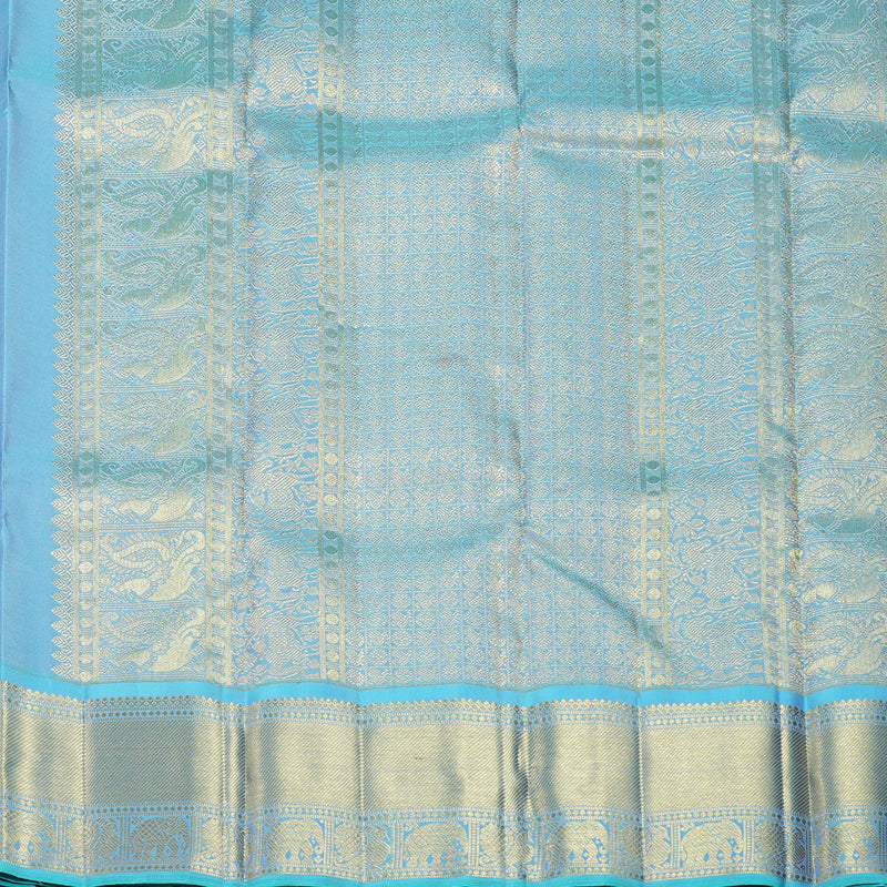 Hayagrivas Handloom Powder Blue Kanjivaram Silk Saree KBFL261G1-1-BF261-SBS