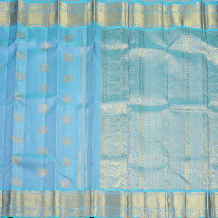 Hayagrivas Handloom Powder Blue Kanjivaram Silk Saree KBFL261G1-1-BF261-SBS