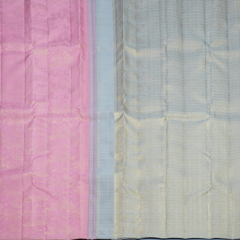Hayagrivas Handloom Baby Pink Kanjivaram Silk Saree KBFL267H1-1-BF267-SBS