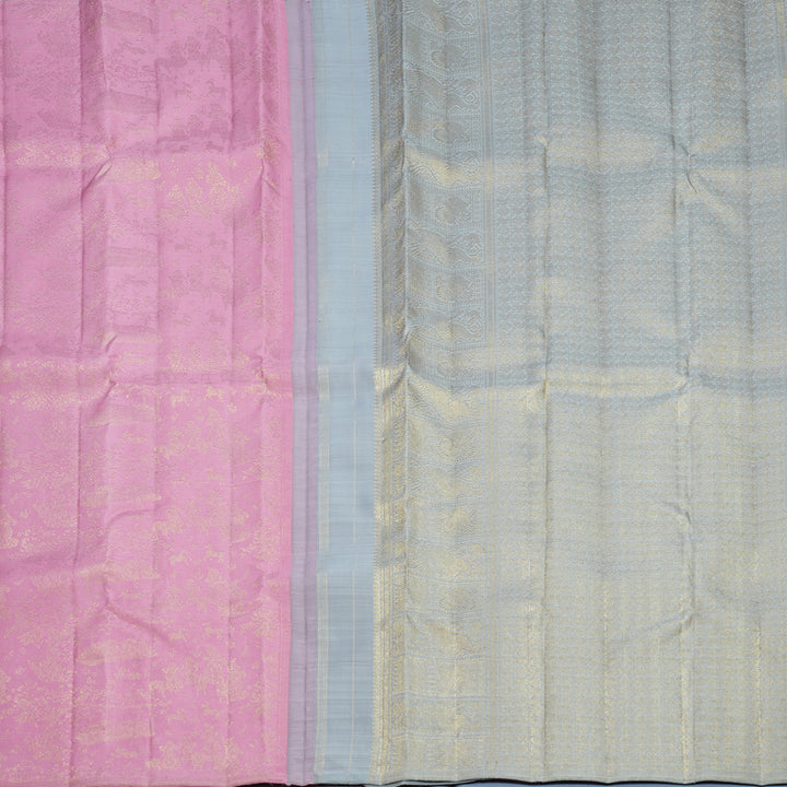 Hayagrivas Handloom Baby Pink Kanjivaram Silk Saree KBFL267H1-1-BF267-SBS