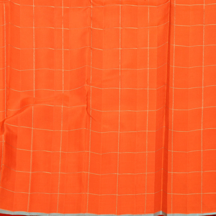 Hayagrivas Handloom Orange Kanjivaram Silk Saree KBFL270H1-1-BF270-SBS