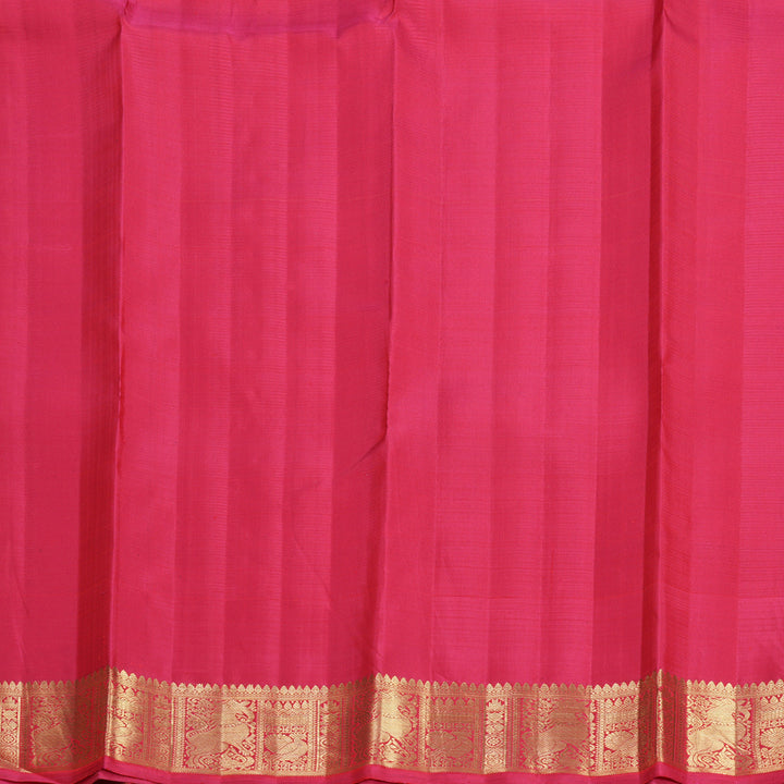 Hayagrivas Handloom Orange Kanjivaram Silk Saree with Red Border KBFL276H1-1-BF276-SBS
