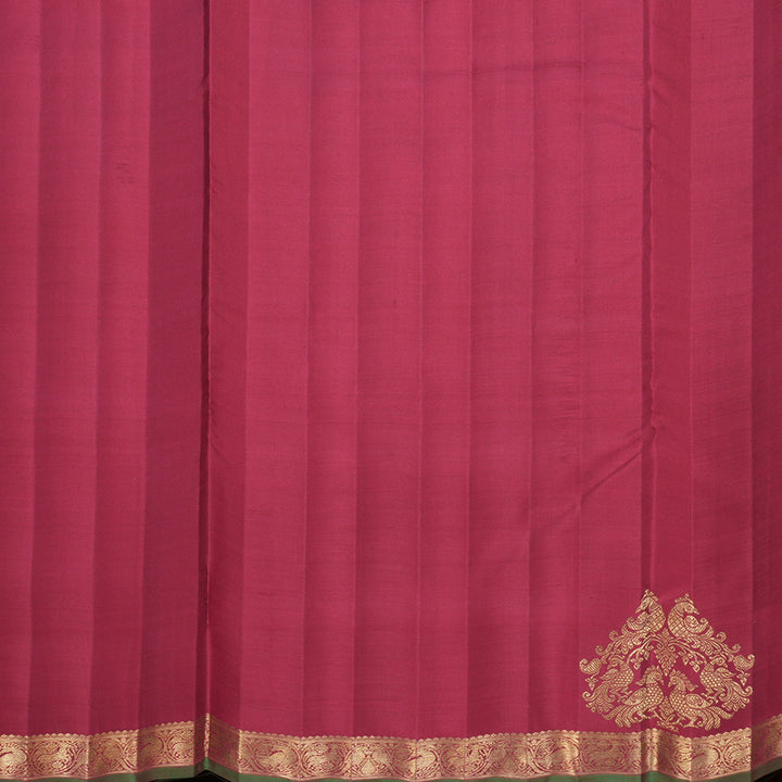 Hayagrivas Handloom Maroon Ten Yards Silk Saree KBFL277H1-1-BF277-SBS