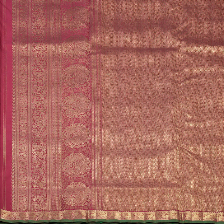 Hayagrivas Handloom Maroon Ten Yards Silk Saree KBFL277H1-1-BF277-SBS