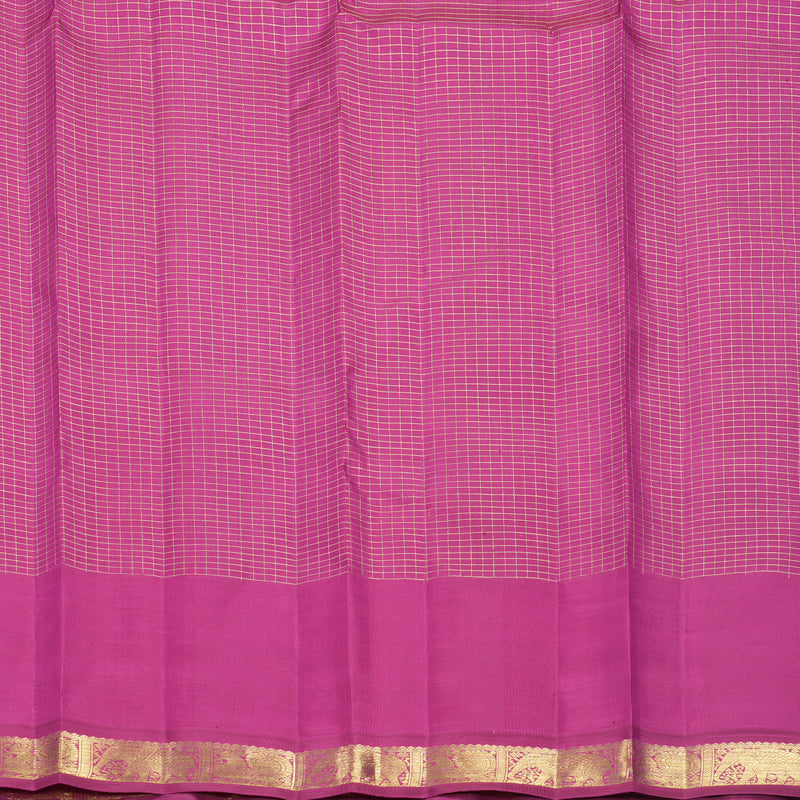 Hayagrivas Handloom Onion Pink Kanjivaram Silk Saree with Magenta Border KBFL282H1-1-BF282-SBS