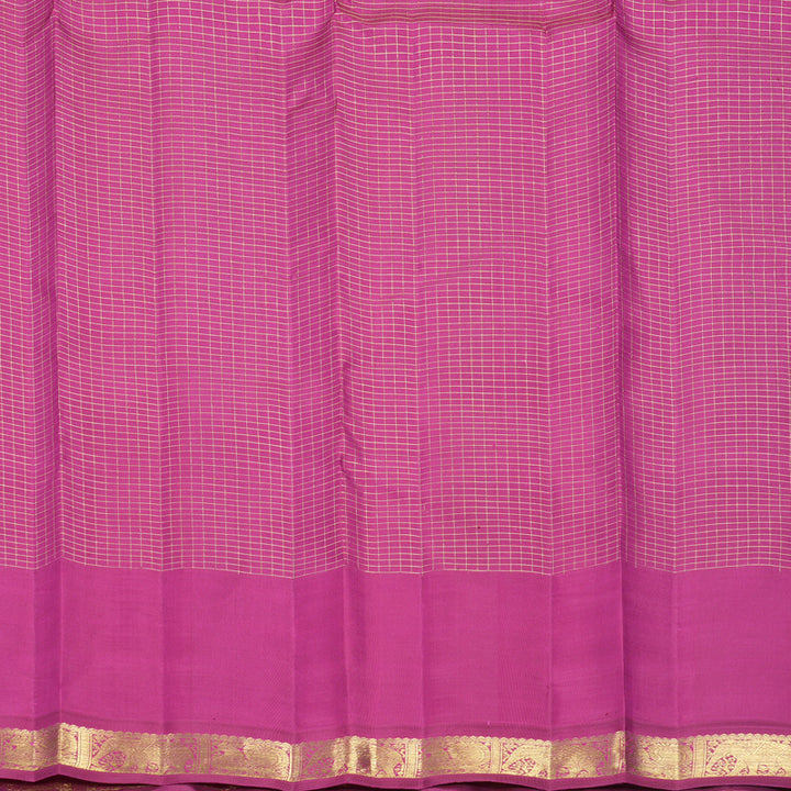 Hayagrivas Handloom Onion Pink Kanjivaram Silk Saree with Magenta Border KBFL282H1-1-BF282-SBS
