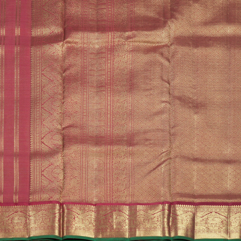 Hayagrivas Handloom Maroon Ten Yards Kanjivaram Silk Saree KBFL290H1-1-BF290-SBS