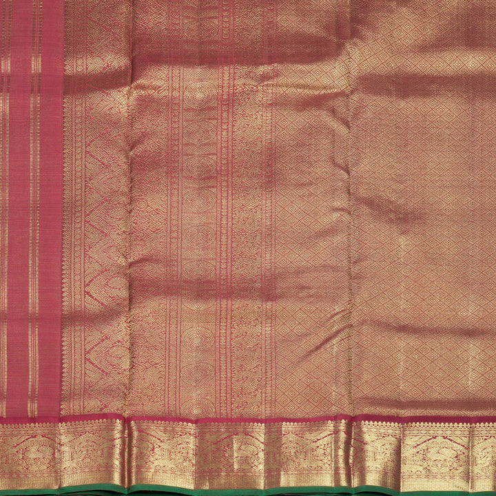Hayagrivas Handloom Maroon Ten Yards Kanjivaram Silk Saree KBFL290H1-1-BF290-SBS