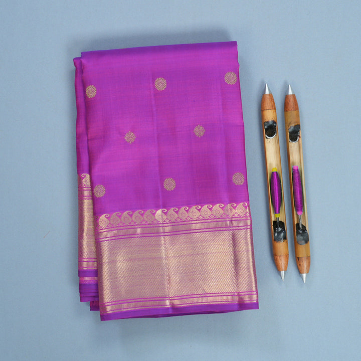 Hayagrivas Handloom Purple Kanjivaram Silk Saree KBFL301H1-1-BF301-SBS